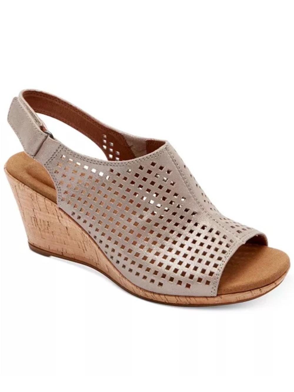 Rockport Women's Briah Perf Sling Wedge Sandals